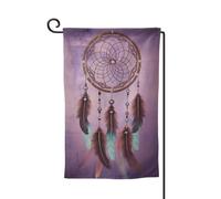 Drapeau de jardin de bienvenue pour l'extérieur - 31,8 x 45,7 cm - Double face résistant aux intempéries - Attrape-rêves vertical pour ferme, extérieur, pelouse, terrasse