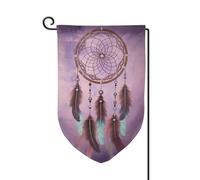Drapeau de jardin de bienvenue pour l'extérieur - 31,8 x 45,7 cm - Double face résistant aux intempéries - Attrape-rêves vertical pour ferme, extérieur, pelouse, terrasse