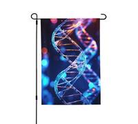 Drapeau de jardin de bienvenue pour l'extérieur - 71,1 x 101,6 cm - Double face - Résistant aux intempéries - Drapeau génétique à hélice vertical pour ferme, extérieur, pelouse, terrasse