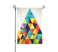 Drapeau de jardin de bienvenue pour l'extérieur - 71,1 x 101,6 cm - Double face résistant aux intempéries - Drapeau vertical triangulaire pour ferme, extérieur, pelouse, terrasse