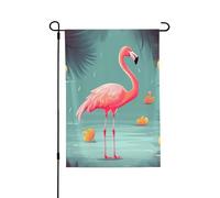 Drapeau de jardin de bienvenue pour l'extérieur - 71,1 x 101,6 cm - Double face résistant aux intempéries - Drapeau vertical amusant pour ferme, extérieur, pelouse, terrasse