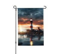 Drapeau de jardin de bienvenue pour l'extérieur - 71,1 x 101,6 cm - Double face - Résistant aux intempéries - Phare vertical pour ferme, extérieur, pelouse, terrasse