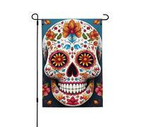 Drapeau de jardin de bienvenue pour l'extérieur - 71,1 x 101,6 cm - Double face résistant aux intempéries - Drapeau vertical coloré en sucre pour ferme, extérieur, pelouse, terrasse