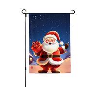 Drapeau de jardin de bienvenue pour l'extérieur - 71,1 x 101,6 cm - Double face résistant aux intempéries - Drapeau vertical de Noël - Pour ferme, extérieur, pelouse, terrasse