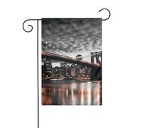 Drapeau de jardin de bienvenue pour l'extérieur de petite cour, 30,5 x 45,7 cm, double face, résistant aux intempéries, drapeau vertical pour ferme, extérieur, pelouse, terrasse