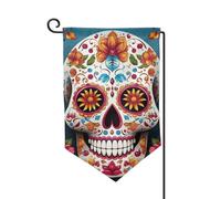 Drapeau de jardin de bienvenue pour l'extérieur de petite cour, 31,8 x 45,7 cm, double face, résistant aux intempéries, drapeau vertical coloré en sucre pour ferme, extérieur, pelouse, terrasse