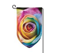 Drapeau de jardin de bienvenue pour l'extérieur de petite cour, 31,8 x 45,7 cm, double face, résistant aux intempéries, drapeau vertical pour ferme, extérieur, pelouse, terrasse