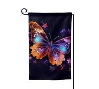 Drapeau de jardin de bienvenue pour l'extérieur de petite cour, 31,8 x 45,7 cm, double face, résistant aux intempéries, drapeau vertical amusant pour ferme, extérieur, pelouse, terrasse