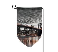 Drapeau de jardin de bienvenue pour l'extérieur de petite cour, 31,8 x 45,7 cm, double face, résistant aux intempéries, drapeau vertical pour ferme, extérieur, pelouse, terrasse