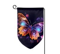 Drapeau de jardin de bienvenue pour l'extérieur de petite cour, 31,8 x 45,7 cm, double face, résistant aux intempéries, drapeau vertical amusant pour ferme, extérieur, pelouse, terrasse