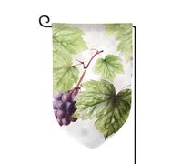 Drapeau de jardin de bienvenue pour l'extérieur de petite cour, 31,8 x 45,7 cm, double face, résistant aux intempéries, beau drapeau vertical de feuilles de vigne pour ferme, extérieur, pelouse
