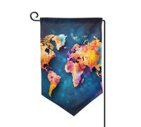 Drapeau de jardin de bienvenue pour l'extérieur de petite cour, 31,8 x 45,7 cm, double face, résistant aux intempéries, drapeau vertical abstrait pour ferme, extérieur, pelouse, terrasse