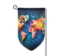 Drapeau de jardin de bienvenue pour l'extérieur de petite cour, 31,8 x 45,7 cm, double face, résistant aux intempéries, drapeau vertical abstrait pour ferme, extérieur, pelouse, terrasse