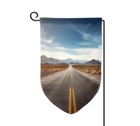 Drapeau de jardin de bienvenue pour l'extérieur de petite cour, 31,8 x 45,7 cm, double face, résistant aux intempéries, drapeau vertical pour maison, désert, autoroute, pour ferme, extérieur, pelouse