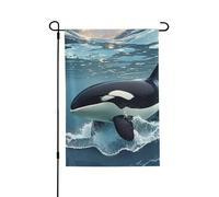Drapeau de jardin de bienvenue pour l'extérieur de petite cour, 71,1 x 101,6 cm, double face, résistant aux intempéries, drapeau vertical pour ferme, extérieur, pelouse, terrasse