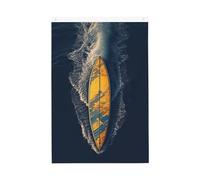 Drapeau de jardin de bienvenue pour planche de surf - 61 x 91 cm - Double face - Ne se décolore pas - Pour maison, cour, porche, pelouse, décoration extérieure