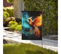 Drapeau de jardin de bienvenue résistant aux intempéries - 71,1 x 101,6 cm - Double face - Phénix - Phénix d'eau - Petits drapeaux de jardin pour l'extérieur de la maison - Décoration extérieure