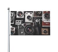 Drapeau de jardin de bienvenue rétro cool 90 x 150 cm - Ne se décolore pas - Double face - Pour maison, cour, porche, pelouse