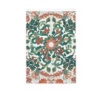 Drapeau de jardin de bienvenue rouge corail et vert, 61 x 01 cm, ne se décolore pas, drapeau double face, bannière d'extérieur pour cour, porche, pelouse