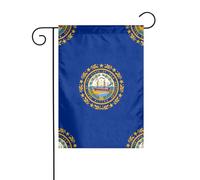 Drapeau de jardin de décoration de jardin 30,5 x 45,7 cm Drapeau WHJDPP du New Hampshire imprimé épais et résistant à l'usure pour pots de fleurs et pelouses de jardin