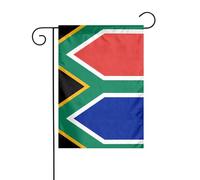 Drapeau de jardin de décoration de jardin 30,5 x 45,7 cm HJFCZH Afrique du Sud imprimé épais et résistant à l'usure pour pots de fleurs et pelouses de jardin