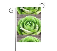 Drapeau de jardin de décoration de jardin 30,5 x 45,7 cm HJFCZH Fresh Chou Impressions épais et résistant à l'usure pour pots de fleurs et pelouses de jardin