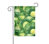 Drapeau de jardin de décoration de jardin 30,5 x 45,7 cm HJFCZH Fresh Chou Impressions épais et résistant à l'usure pour pots de fleurs et pelouses de jardin