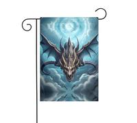 Drapeau de jardin de décoration de jardin 30,5 x 45,7 cm WHJDPP imprimé dragon volant épais et résistant à l'usure pour pots de fleurs et pelouses de jardin