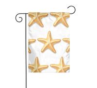 Drapeau de jardin de décoration de jardin 30,5 x 45,7 cm WHJDPP pain étoile de mer impression épais et résistant à l'usure pour pots de fleurs et pelouses de jardin