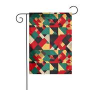 Drapeau de jardin de décoration de jardin 30,5 x 45,7 cm WHJSSF à carreaux motif losange épais et résistant à l'usure pour pots de fleurs et pelouses de jardin