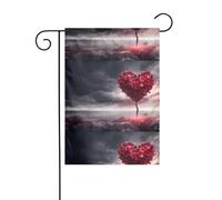 Drapeau de jardin de décoration de jardin 30,5 x 45,7 cm WHJSSF A Tree of Love Image épaisse et résistante à l'usure pour pots de fleurs et pelouses de jardin