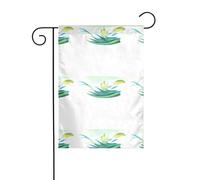 Drapeau de jardin de décoration de jardin 30,5 x 45,7 cm WHJSSF dégradé motif flou épais et résistant à l'usure pour pots de fleurs et pelouses de jardin