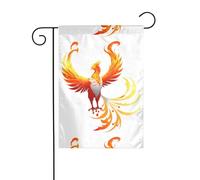 Drapeau de jardin de décoration de jardin 30,5 x 45,7 cm WHJSSF Fire Phoenix Image épaisse et résistante à l'usure pour pots de fleurs et pelouses de jardin
