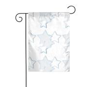 Drapeau de jardin de décoration de jardin 30,5 x 45,7 cm WHJSSF Hazy étoile à cinq branches épais et résistant à l'usure pour pots de fleurs et pelouses de jardin