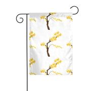 Drapeau de jardin de décoration de jardin 30,5 x 45,7 cm WHJSSF nid d'abeille sur une branche Motif épais et résistant à l'usure pour pots de fleurs et pelouses de jardin