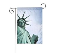 Drapeau de jardin de décoration de jardin 30,5 x 45,7 cm WHJSSF Statue de la Liberté à New York Image épaisse et résistante à l'usure pour pots de fleurs de jardin et pelouses