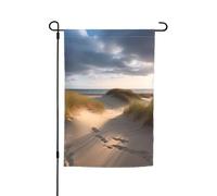 Drapeau de jardin de dunes de plage de 30,5 x 45,7 cm, printemps, été, automne, hiver, drapeaux saisonniers double face, bannière d'extérieur et d'intérieur pour décoration de maison