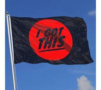 Drapeau de jardin de jardin extérieur drôle I Got This Drapeaux imprimés simples en polyester 3x5 Ft