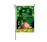Drapeau de jardin de la journée St Patricks décoratif drapeau extérieur durable pour le balcon du porche de pont jardin jardin (S30)