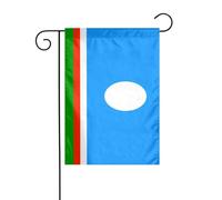 Drapeau de jardin de la République Sakha - 30 x 45 cm - Vertical double face - Ferme - Vacances