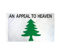 Drapeau De Jardin De La Révolution Américaine - Bannière Avec Arbre De Pin, Drapeaux Avec Motif Pin De 3x5 Pieds | Tapisserie Colorée Avec 2 Oeillets En Laiton, Décoration Patriotique Décorative Pour