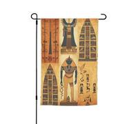 Drapeau de jardin de la série Ancient Egypt Tribe 30,5 x 45,7 cm pour printemps, été, automne, hiver, drapeaux saisonniers double face, bannière pour extérieur et intérieur pour décoration de maison