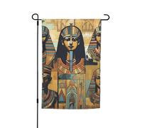 Drapeau de jardin de la série Ancient Egypt Tribe - Double face - 30,5 x 45,7 cm - Bannière extérieure saisonnière pour printemps, été, pelouse, porche, décoration d'intérieur - Petit drapeau de