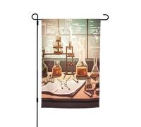 Drapeau de jardin de laboratoire de chimie 30,5 x 45,7 cm pour printemps, été, automne, hiver, drapeaux saisonniers double face, bannière d'extérieur et d'intérieur pour décoration de maison