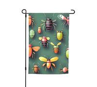 Drapeau de jardin de l'Atlas des insectes 30,5 x 45,7 cm. Décoration extérieure lumineuse double face apporte un peu de plaisir à votre jardin.