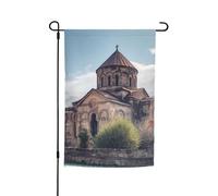 Drapeau de jardin de l'église arménienne 30,5 x 45,7 cm vertical double face Drapeau de bienvenue Drapeau de cour saisonnier Vacances extérieures Bannière Panneau Décoration extérieure Maison
