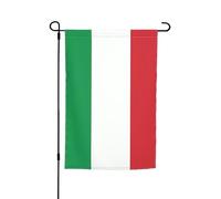 Drapeau de jardin de l'Italie 30,5 x 45,7 cm vertical double face Drapeau de bienvenue Drapeau de cour saisonnier Vacances extérieures Bannière Panneau Décoration d'intérieur