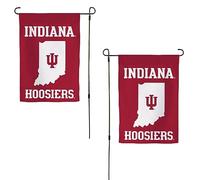 Drapeau de jardin de l'Université de l'Indiana - Bannière Bloomington - 100 % polyester - Motif G