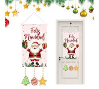 Drapeau de jardin de Noël festif - Bannière décorative imperméable pour la maison, l'intérieur ou l'extérieur, fenêtre, porte, patio, porche, cour, allée, salon et décoration saisonnière de fête de va