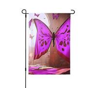 Drapeau de jardin de printemps de la reine du lotus rose - Décoration extérieure vibrante pour votre porche, cour et terrasse - Parfait pour le printemps, l'été et toute l'année 71,1 x 101,6 cm
